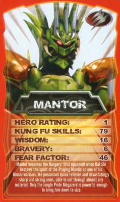 2009 Top Trumps Specials Power Rangers Jungle Fury #NNO Mantor Front