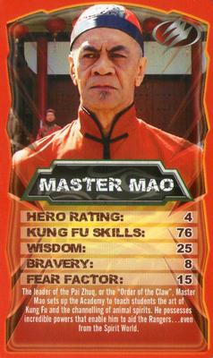 2009 Top Trumps Specials Power Rangers Jungle Fury #NNO Master Mao Front