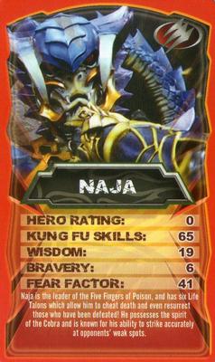 2009 Top Trumps Specials Power Rangers Jungle Fury #NNO Naja Front