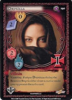 2001 Score Buffy The Vampire Slayer CCG: Pergamum Prophecy #190 Drusilla Front
