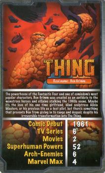 2007 Top Trumps Marvel Max #NNO The Thing Front