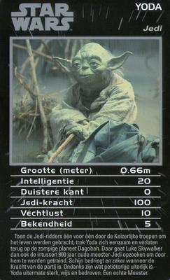 2012 Top Trumps Specials Star Wars Episodes 4-6 (Dutch) #NNO Yoda Front