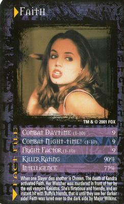 2001 Top Trumps Buffy The Vampire Slayer #NNO Faith Front