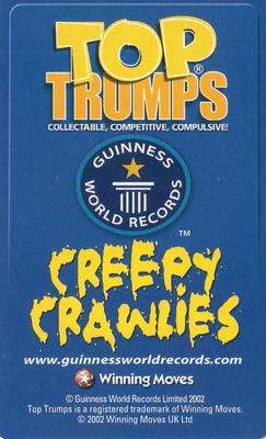 2002 Top Trumps Creepy Crawlies #NNO Greediest Animal - Polyphemus Moth Back
