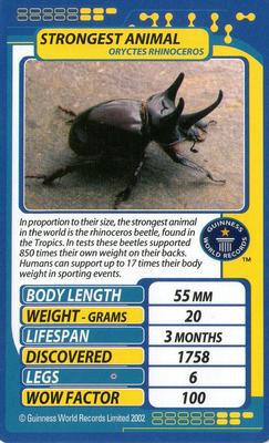 2002 Top Trumps Creepy Crawlies #NNO Strongest Animal Front