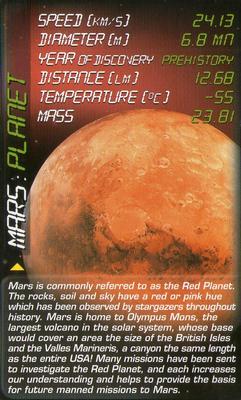 2005 Top Trumps Space Phenomena #NNO Mars Front