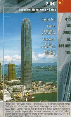 2005 Top Trumps Skyscrapers #NNO 2 IFC Front