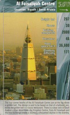 2005 Top Trumps Skyscrapers #NNO Al Faisaliyah Centre Front