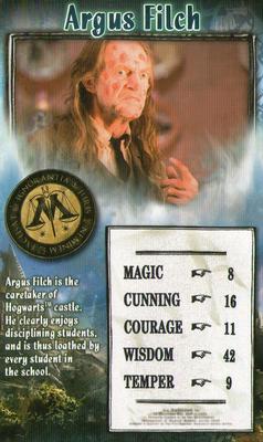 2007 Top Trumps Specials Harry Potter and The Order of The Phoenix #NNO Argus Filch Front