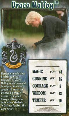 2007 Top Trumps Specials Harry Potter and The Order of The Phoenix #NNO Draco Malfoy Front