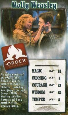 2007 Top Trumps Specials Harry Potter and The Order of The Phoenix #NNO Molly Weasley Front