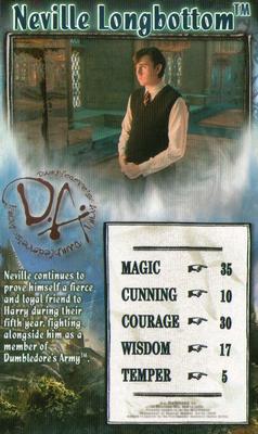 2007 Top Trumps Specials Harry Potter and The Order of The Phoenix #NNO Neville Longbottom Front