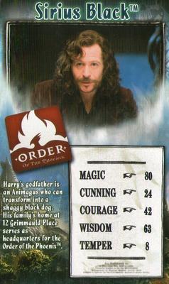 2007 Top Trumps Specials Harry Potter and The Order of The Phoenix #NNO Sirius Black Front