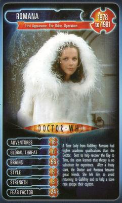 2008 Top Trumps Doctor Who 45 Years of Time Travel #NNO Romana Front