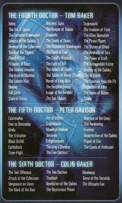 2008 Top Trumps Doctor Who 45 Years of Time Travel #NNO The Second Doctor Back