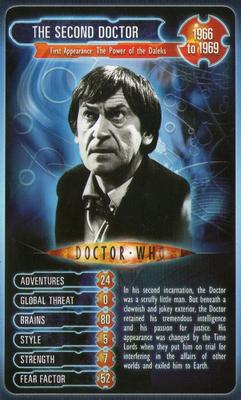 2008 Top Trumps Doctor Who 45 Years of Time Travel #NNO The Second Doctor Front