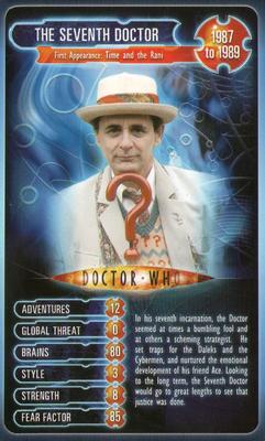 2008 Top Trumps Doctor Who 45 Years of Time Travel #NNO The Seventh Doctor Front