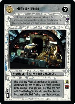 2001 Decipher Star Wars CCG Reflections II #NNO Artoo & Threepio Front