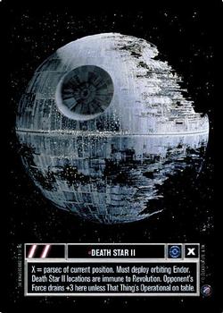 2001 Decipher Star Wars CCG Reflections II #NNO Death Star II Front