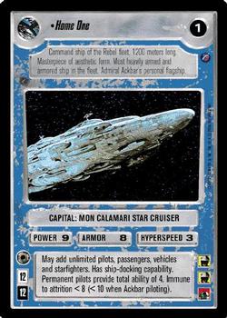 2001 Decipher Star Wars CCG Reflections II #NNO Home One Front