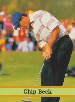 1993 Fax-Pax Famous Golfers #17 Chip Beck Front