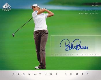 2004 SP Signature - SP Signature Shots 8 x 10 #BB Beth Bauer Front