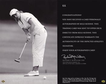 2004 SP Signature - SP Signature Shots 8 x 10 #KK Kelli Kuehne Back