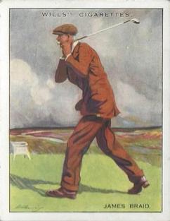 1930 Wills's Famous Golfers #1 James Braid Front
