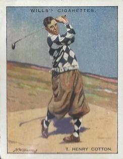 1930 Wills's Famous Golfers #3 T. Henry Cotton Front