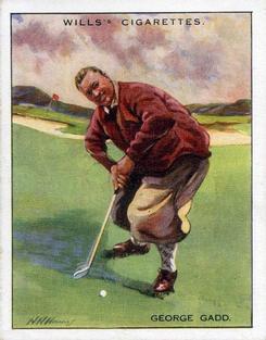 1930 Wills's Famous Golfers #5 George Gadd Front
