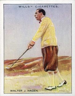 1930 Wills's Famous Golfers #7 Walter Hagen Front