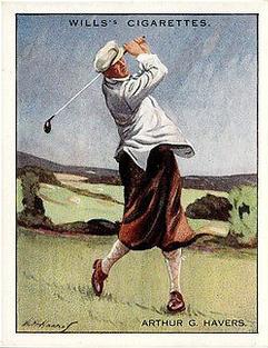 1930 Wills's Famous Golfers #9 Arthur G. Havers Front
