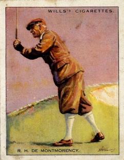 1930 Wills's Famous Golfers #16 R.H. de Montmorency Front