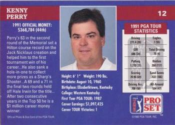 1992 Pro Set PGA Tour - 1991 Champions #12 Kenny Perry Back
