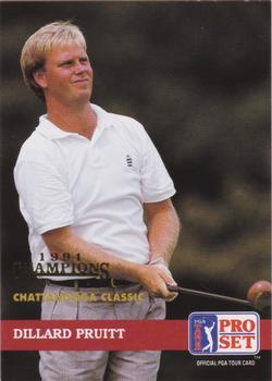 1992 Pro Set PGA Tour - 1991 Champions #17 Dillard Pruitt Front