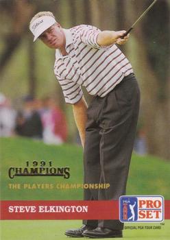 1992 Pro Set PGA Tour - 1991 Champions #31 Steve Elkington Front