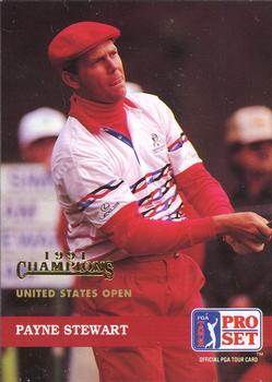 1992 Pro Set PGA Tour - 1991 Champions #46 Payne Stewart Front