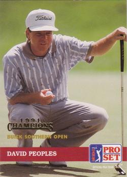 1992 Pro Set PGA Tour - 1991 Champions #48 David Peoples Front