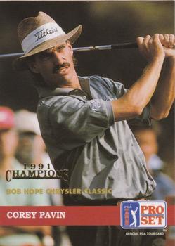 1992 Pro Set PGA Tour - 1991 Champions #84 Corey Pavin Front