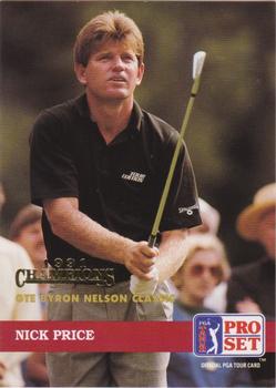 1992 Pro Set PGA Tour - 1991 Champions #117 Nick Price Front
