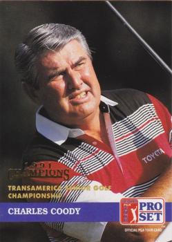 1992 Pro Set PGA Tour - 1991 Champions #203 Charles Coody Front