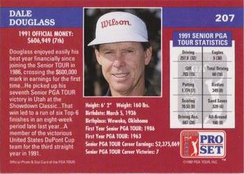 1992 Pro Set PGA Tour - 1991 Champions #207 Dale Douglass Back