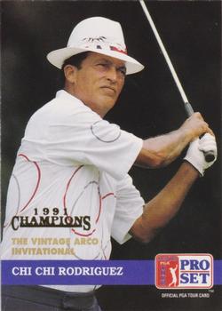 1992 Pro Set PGA Tour - 1991 Champions #217 Chi Chi Rodriguez Front