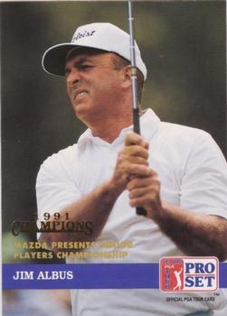1992 Pro Set PGA Tour - 1991 Champions #226 Jim Albus Front