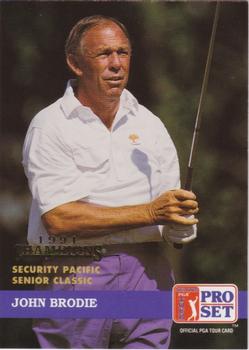 1992 Pro Set PGA Tour - 1991 Champions #256 John Brodie Front