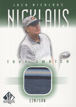 2001 SP Authentic - Tour Swatch Green #JN-TS Jack Nicklaus Front