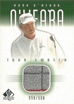2001 SP Authentic - Tour Swatch Green #MO-TS Mark O'Meara Front