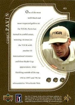2001 SP Authentic - Gold #43 Corey Pavin Back