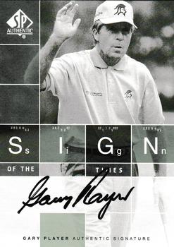 2002 SP Authentic - Sign of the Times #ST-GP Gary Player  Front