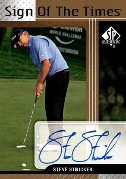 2012 SP Authentic - Sign of the Times #ST-SS Steve Stricker Front